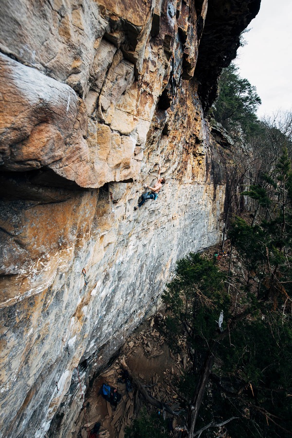 A 5.12 at Denny Cove, Tennessee