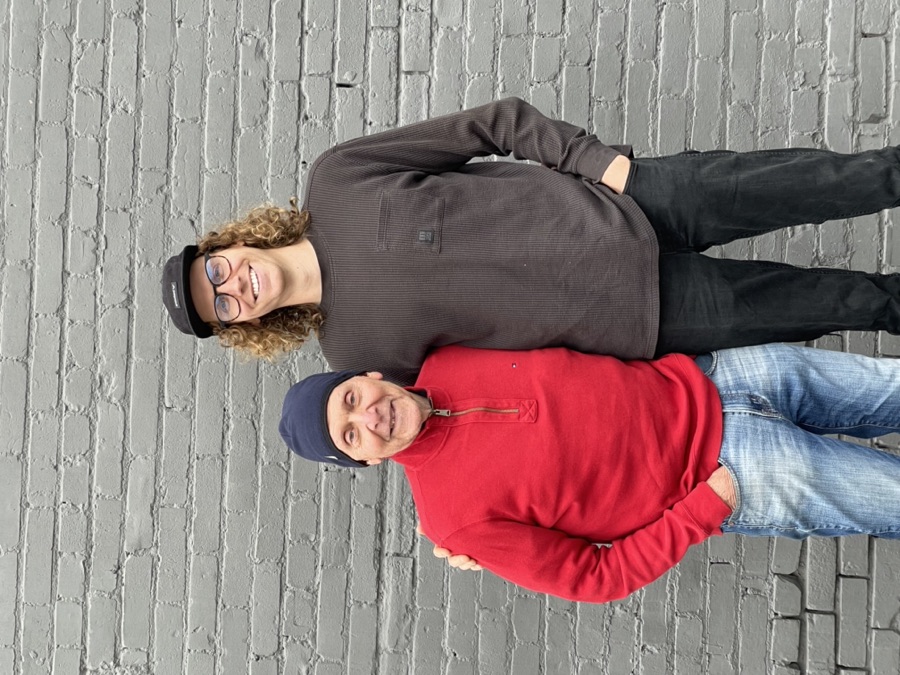 With my dad
