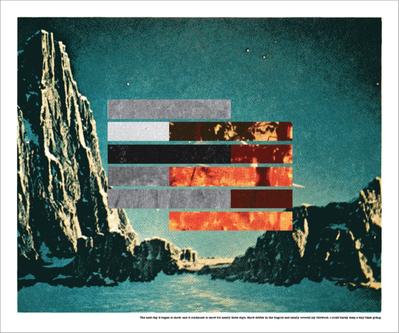 The Next Day It Began to Snow — landscape collage
