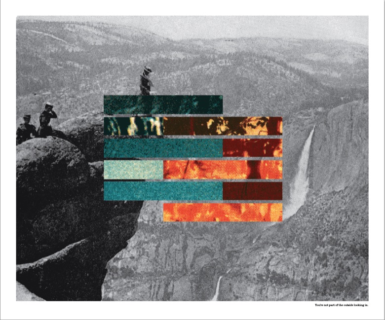 You're Not a Part of the Outside Looking In — landscape collage
